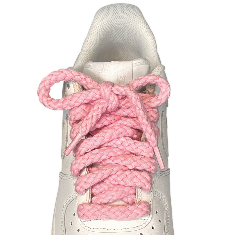 Light Pink Jumbo Rope Shoelaces – Looped Laces